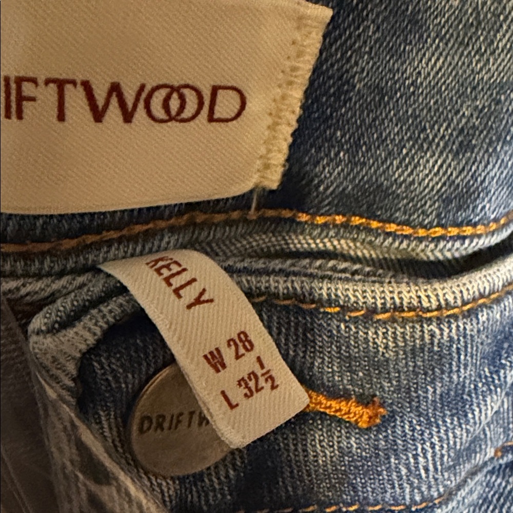 DRIFTWOOD Kelly Boot Cut Spicy Tango Jeans Embroidered Size 30/32.5 inseam NEW! - Picture 8 of 8
